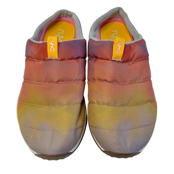 RYKA Women's Echo Puff Mule In Rainbow Pink Multicolored Ombré Slip On Shoes 9W - Picture 4 of 12
